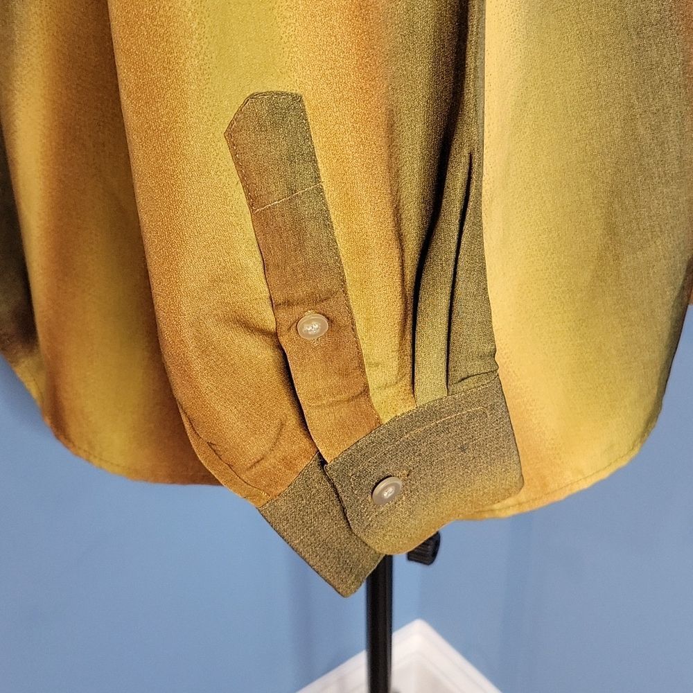 VIRGOLA UOMO Men's Bronze and Gold Dress Shirt Size XL - Picture 4 of 8
